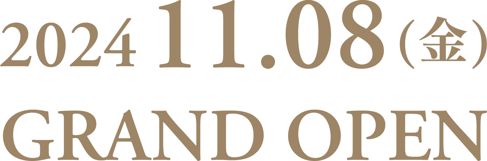 2024年10月中旬OPEN予定